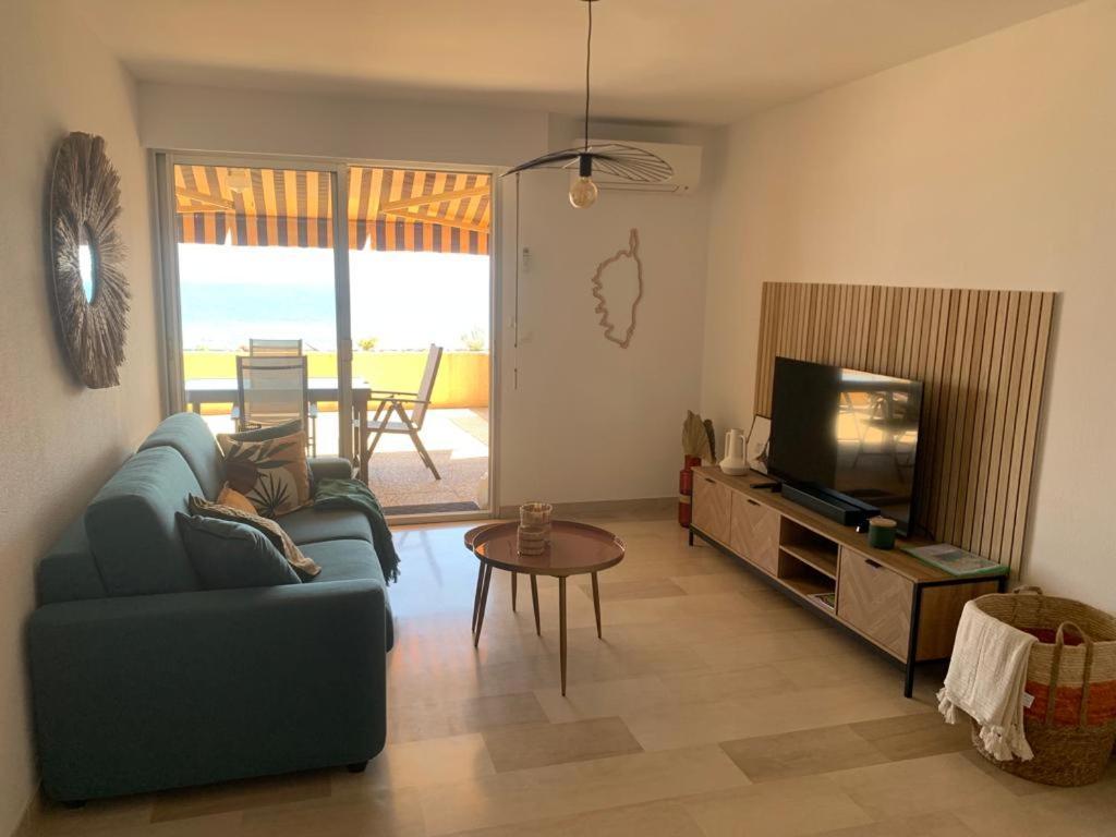 Marinella, Vue Mer Panoramique, Superbe T2 Plage A 150 M Ajaccio  Bagian luar foto